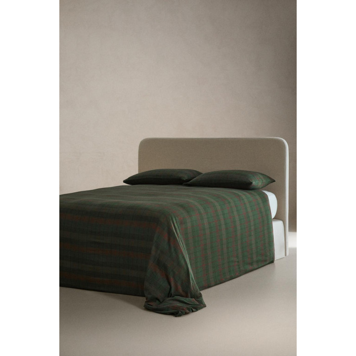 Рождественское хлопковое одеяло с клетчатым узором