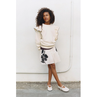 ЮБКА-ШОРТЫ С ЦВЕТОЧНЫМ ПРИНТОМ