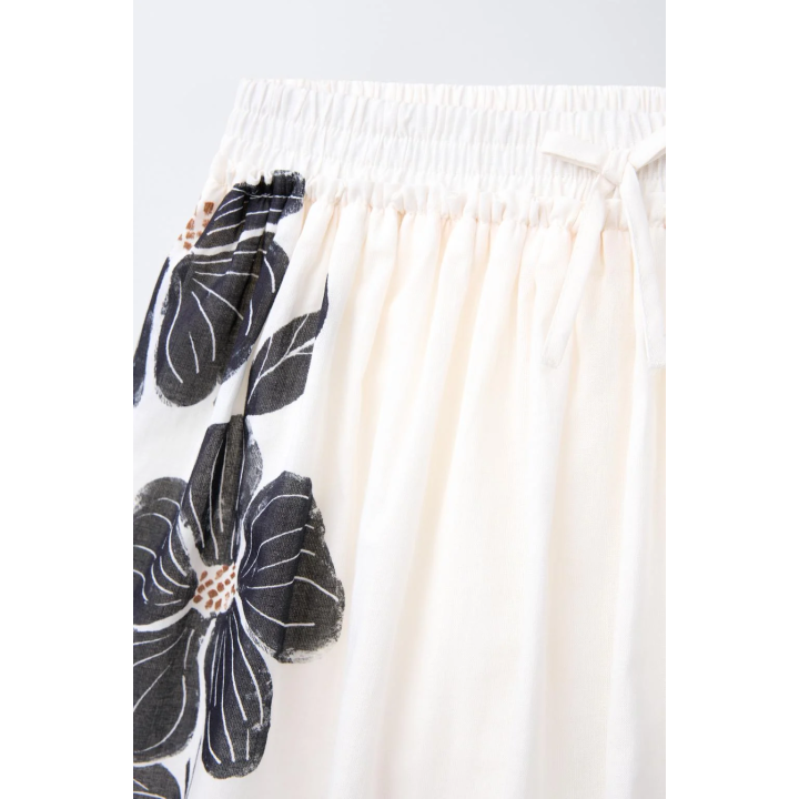 ЮБКА-ШОРТЫ С ЦВЕТОЧНЫМ ПРИНТОМ