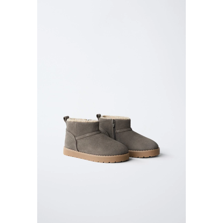 КОЖАНЫЕ БОТИНКИ С ПОДКЛАДКОЙ