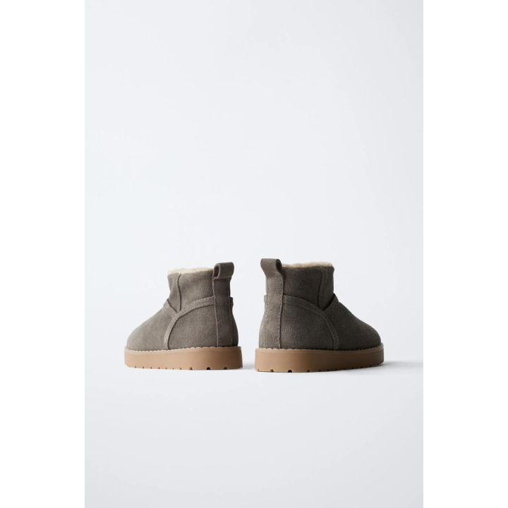 КОЖАНЫЕ БОТИНКИ С ПОДКЛАДКОЙ