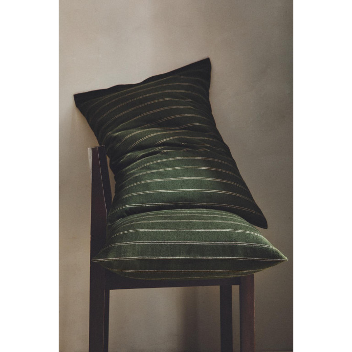 Подушка на рождество из хлопка и льна в полоску