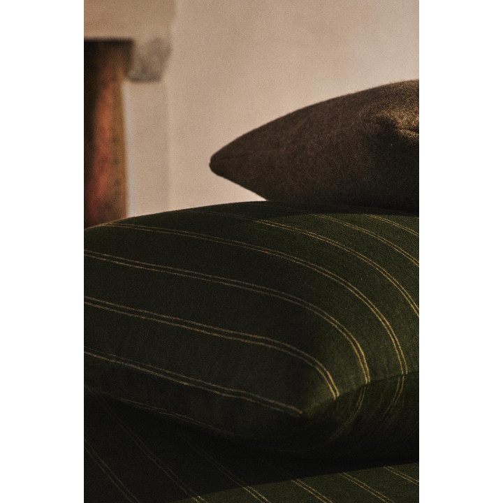 Подушка на рождество из хлопка и льна в полоску