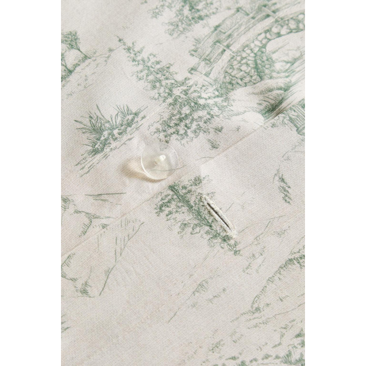 Рождественский пододеяльник из перкаля с рисунком туал де жуй