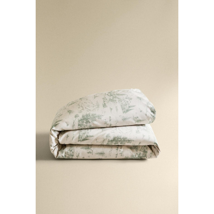 Рождественский пододеяльник из перкаля с рисунком туал де жуй