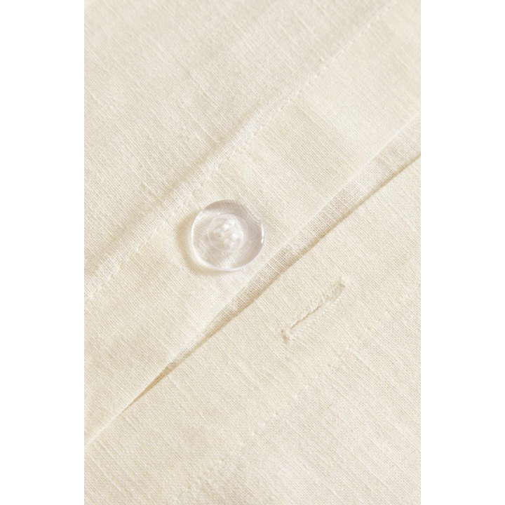 Рождественский покрывало из льна с бордюром