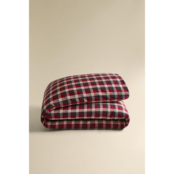 Рождественское покрывало из хлопкового фланеля в клетку