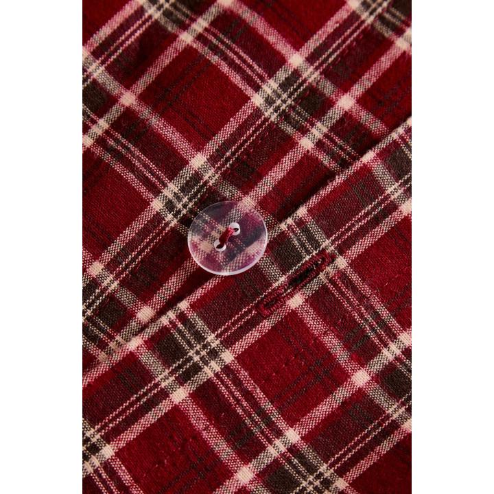 Рождественское покрывало из красной клетки фланеля