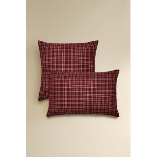 Пододеяльник из рождественской фланели в красную клетку