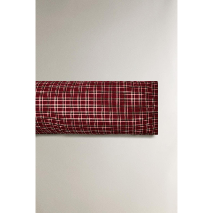 Пододеяльник из рождественской фланели в красную клетку