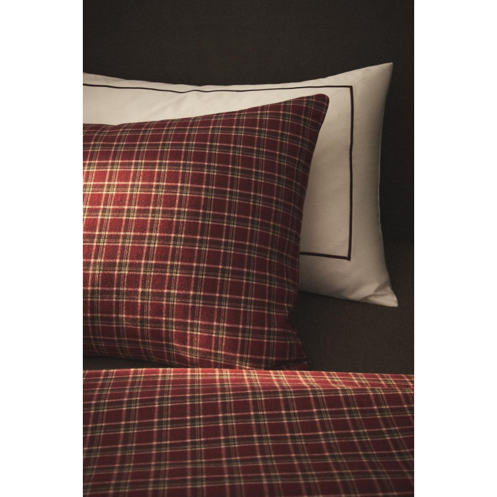 Пододеяльник из рождественской фланели в красную клетку