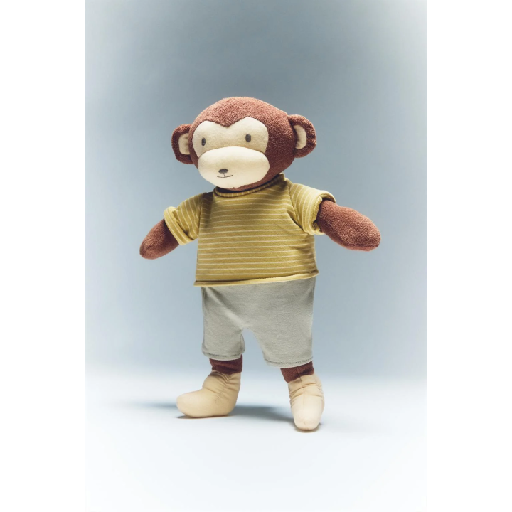 Детская музыкальная мягкая игрушка обезьянка