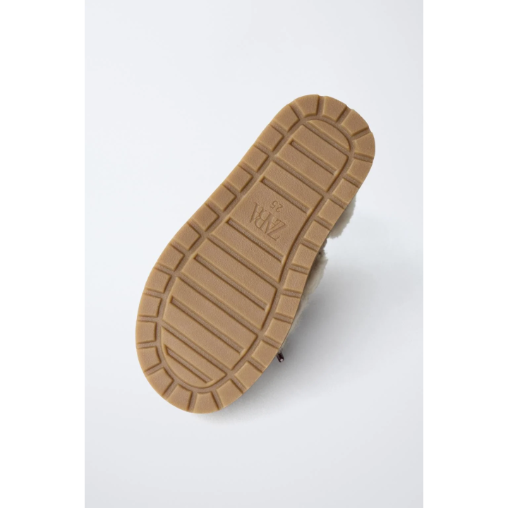 БОТИНКИ С БИСЕРОМ И ИСКУССТВЕННЫМ МЕХОМ