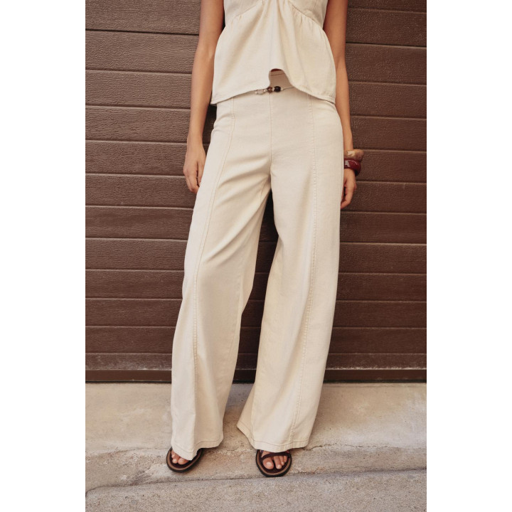 ДЖИНСЫ Z1975 WIDE LEG С ВЫСОКОЙ ПОСАДКОЙ И БУСИНАМИ