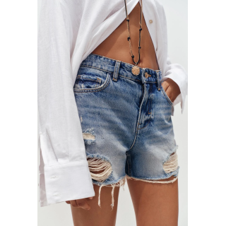 ШОРТЫ Z1975 С НИЗКОЙ ПОСАДКОЙ И РВАНОЙ ОТДЕЛКОЙ