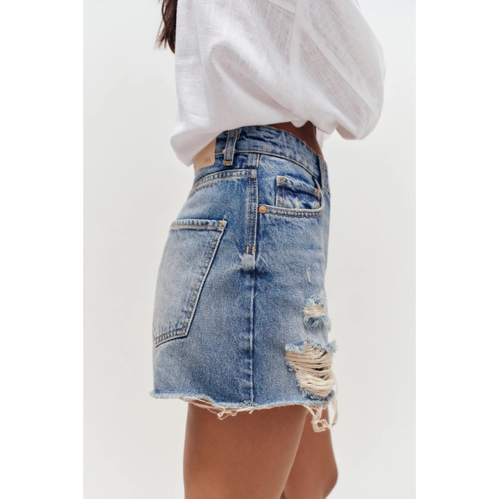 ШОРТЫ Z1975 С НИЗКОЙ ПОСАДКОЙ И РВАНОЙ ОТДЕЛКОЙ