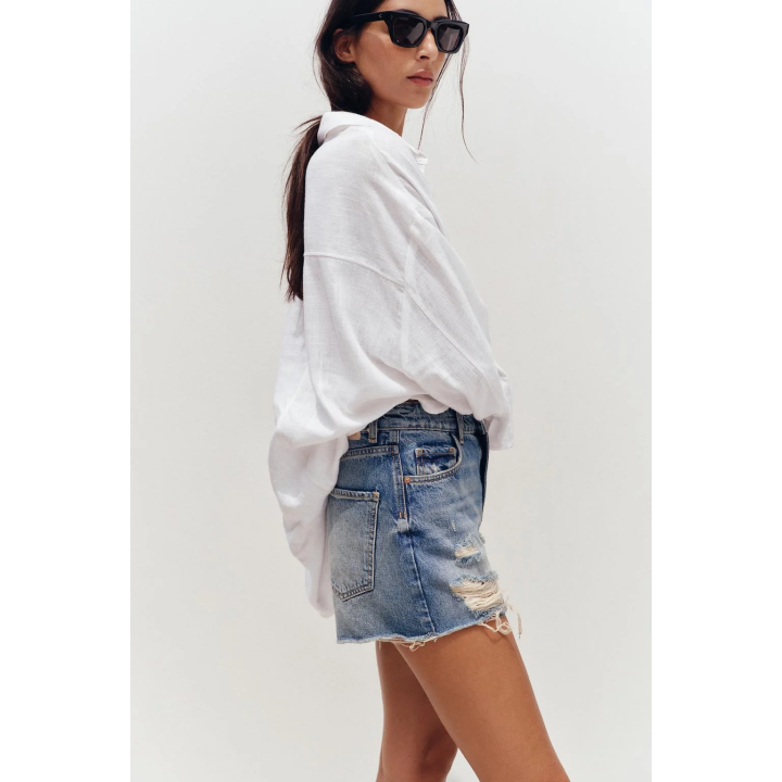 ШОРТЫ Z1975 С НИЗКОЙ ПОСАДКОЙ И РВАНОЙ ОТДЕЛКОЙ