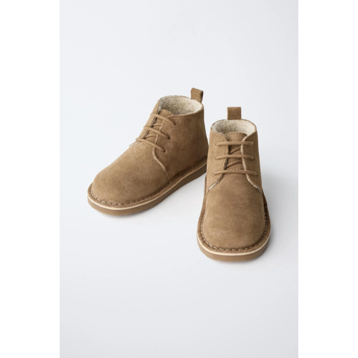 КОЖАНЫЕ БОТИНКИ С ПОДКЛАДКОЙ