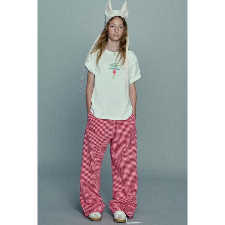 Брюки в клетку gingham