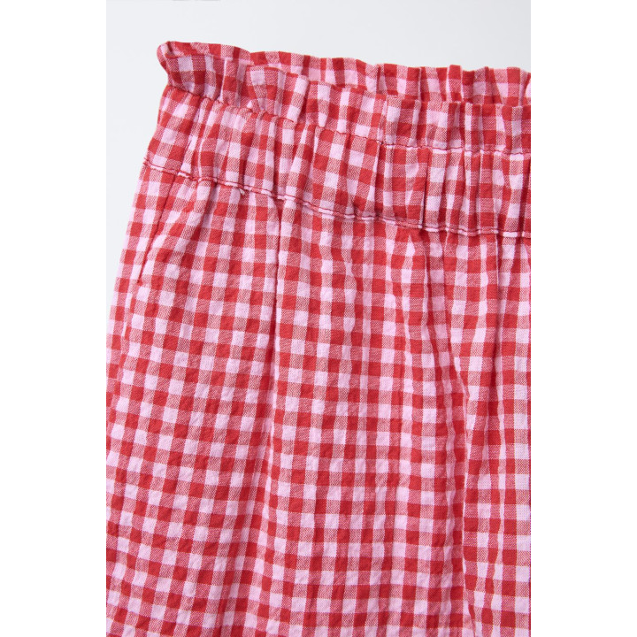 Брюки в клетку gingham