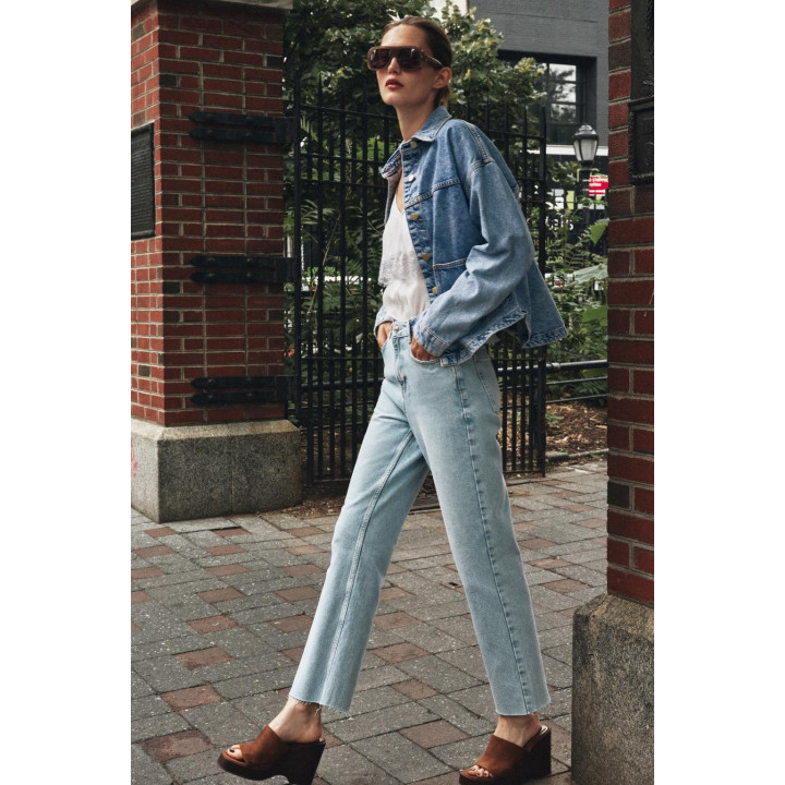 Джинсы z.02 прямые на щиколотке с высокой талией