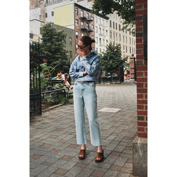 Джинсы z.02 прямые на щиколотке с высокой талией