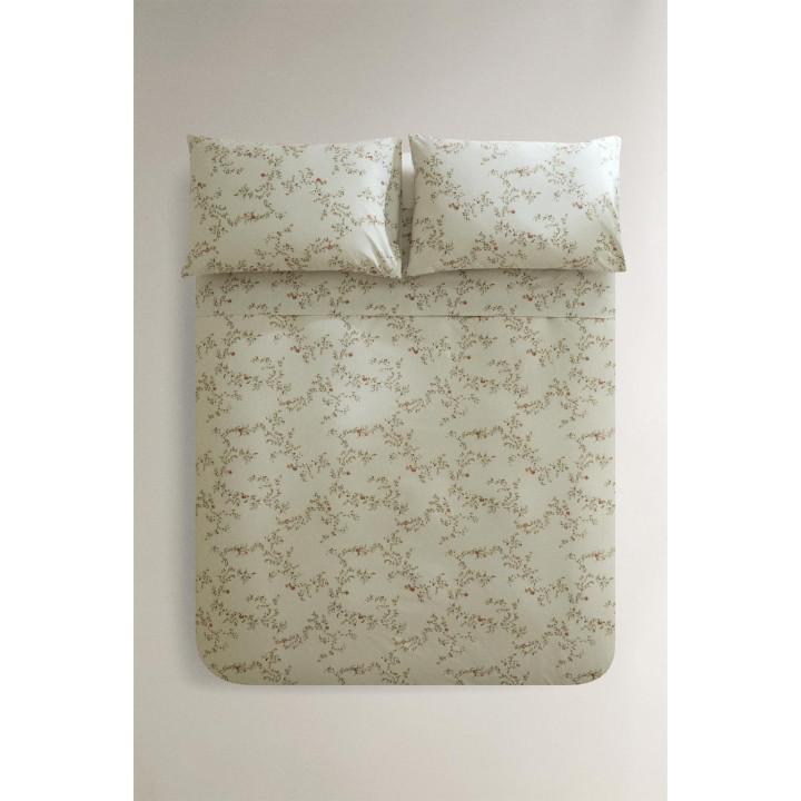 Покрывало с принтом листьев