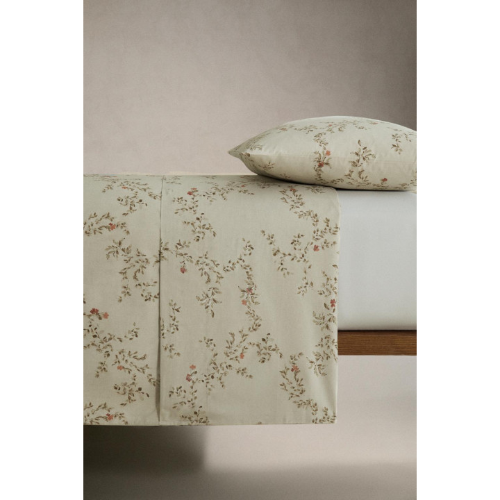 Покрывало с принтом листьев