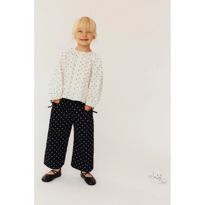 БРЮКИ-КЮЛОТЫ В ГОРОШЕК