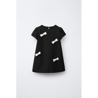 ПЛАТЬЕ С КОНТРАСТНЫМИ БАНТАМИ