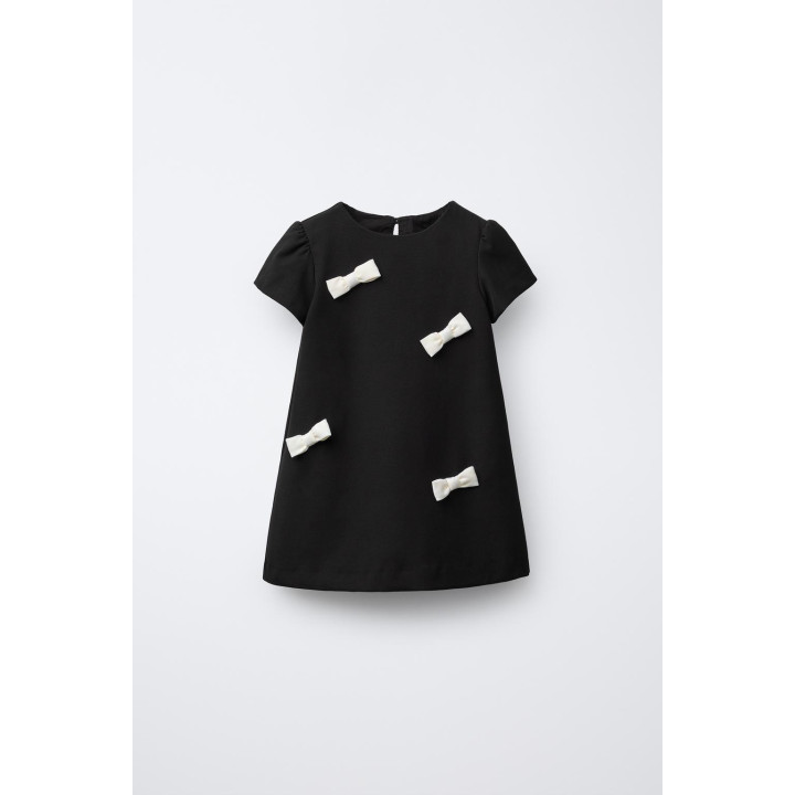 ПЛАТЬЕ С КОНТРАСТНЫМИ БАНТАМИ