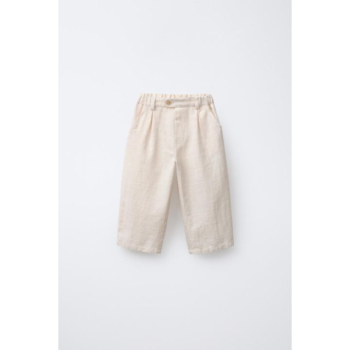 ПРЯМЫЕ БРЮКИ С ТЕКСТУРНЫМ РИСУНКОМ