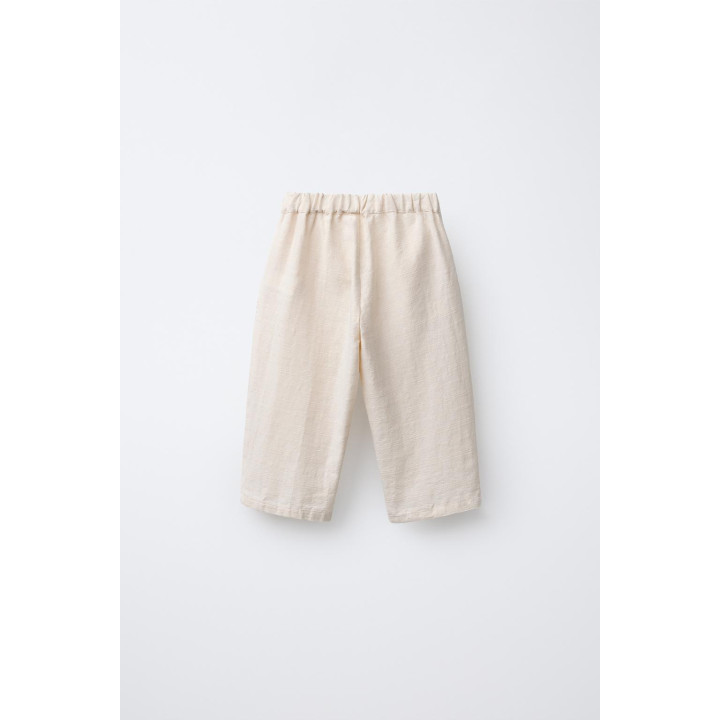 ПРЯМЫЕ БРЮКИ С ТЕКСТУРНЫМ РИСУНКОМ