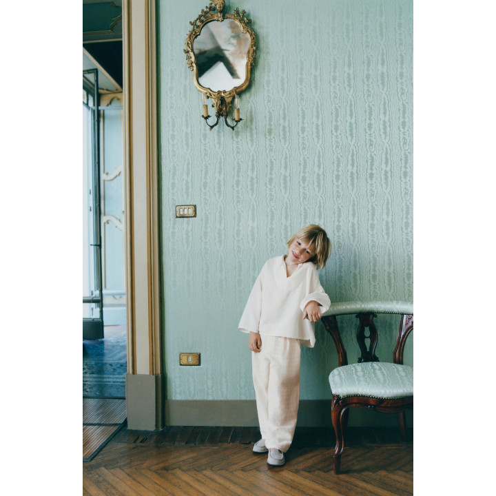 ПРЯМЫЕ БРЮКИ С ТЕКСТУРНЫМ РИСУНКОМ