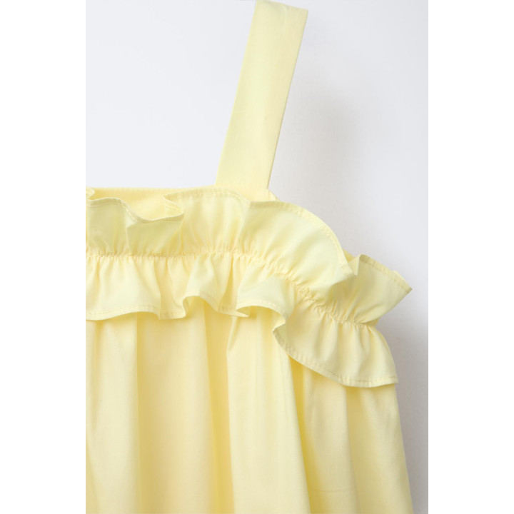 ПЛАТЬЕ ИЗ ПОПЛИНА С ВОЛАНАМИ