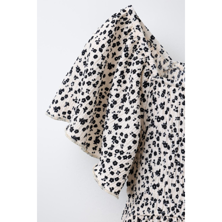 ПЛАТЬЕ С ПРИНТОМ В МЕЛКИЙ ЦВЕТОЧЕК