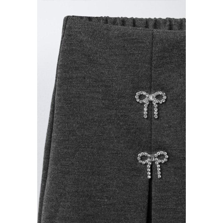 ЮБКА-ШОРТЫ С БАНТАМИ И БЛЕСТКАМИ