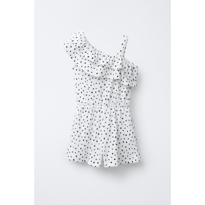 КОРОТКИЙ КОМБИНЕЗОН С СЕРДЕЧКАМИ