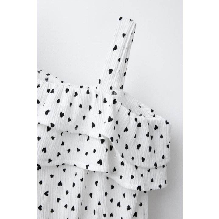 КОРОТКИЙ КОМБИНЕЗОН С СЕРДЕЧКАМИ