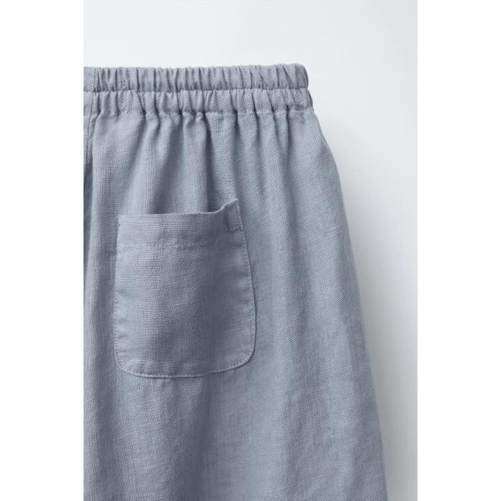 ШИРОКИЕ БРЮКИ ИЗ 100% ЛЬНА