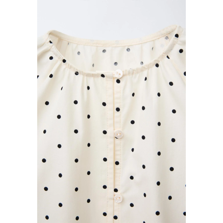 БЛУЗКА В ГОРОШЕК