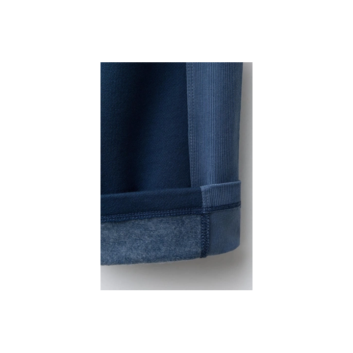 ПРЯМЫЕ БРЮКИ ИЗ МЯГКОЙ ТКАНИ С БОКОВЫМИ ПОЛОСАМИ ИЗ ВЕЛЬВЕТА