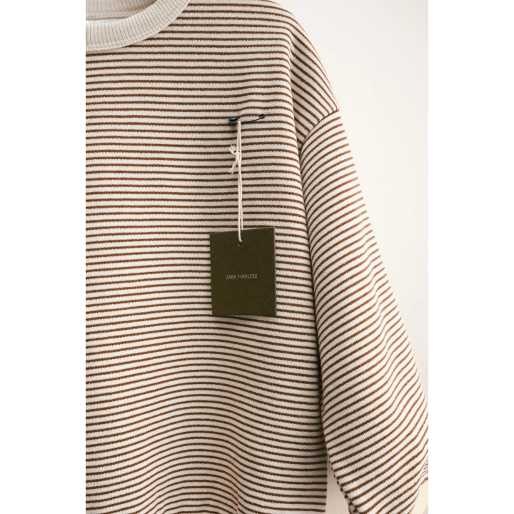 ZARA TIMELESS - ТОЛСТОВКА В ТОНКУЮ ПОЛОСКУ