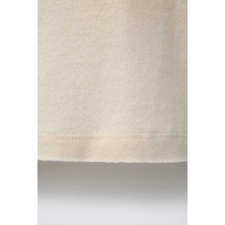 ФУТБОЛКА ИЗ ХЛОПКА И ЛЬНА С ЭФФЕКТОМ ПОТЕРТОСТИ