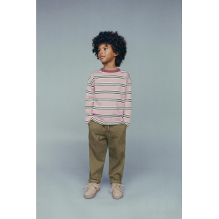 БРЮКИ С ТЕКСТУРНЫМ РИСУНКОМ И НАШИВКОЙ