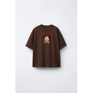 ФУТБОЛКА С РЕЛЬЕФНЫМ ПРИНТОМ «КАПИБАРА CAPYFUN ©»