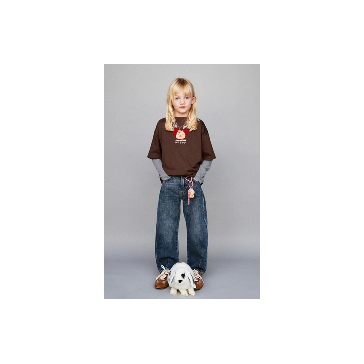 ФУТБОЛКА С РЕЛЬЕФНЫМ ПРИНТОМ «КАПИБАРА CAPYFUN ©»