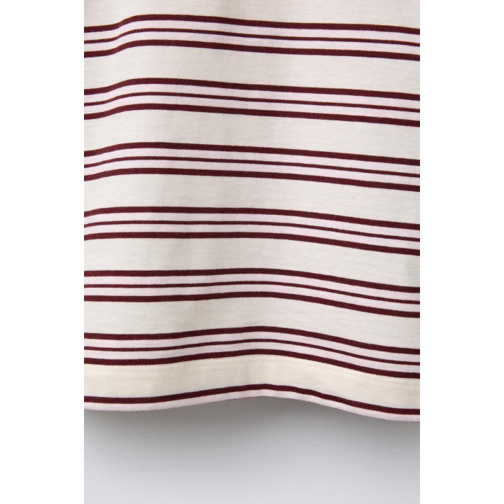 Футболка zara timeless - полосатая с контрастными обрезками