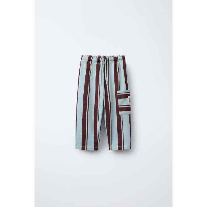 БРЮКИ КАРГО В ПОЛОСКУ