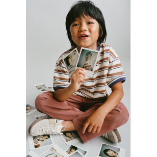 ФУТБОЛКА В ПОЛОСКУ С ЯРКОЙ ОТДЕЛКОЙ